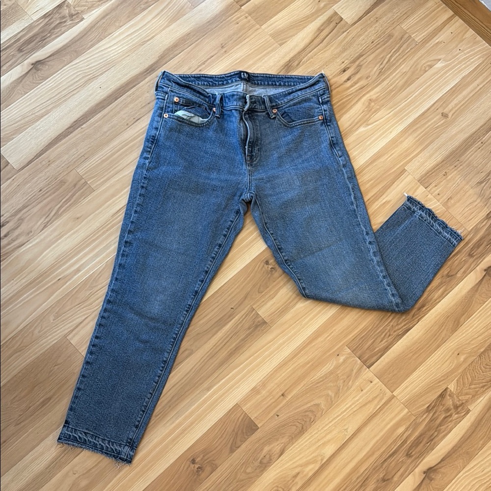 GAP Blue Ankle Cropped Jeans Classic Style